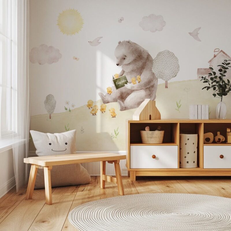 papier-peint-ours-pour-bébé