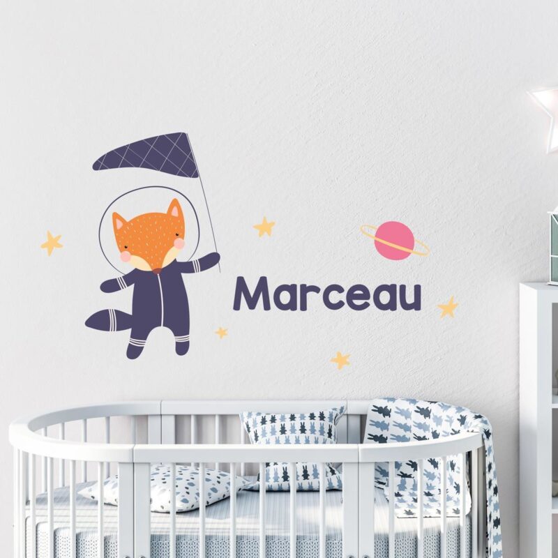 sticker-astronaute-bébé-personnalisé